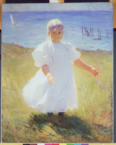 Niño a la luz del sol, antes de 1899 (óleo sobre lienzo) de Frank Weston Benson