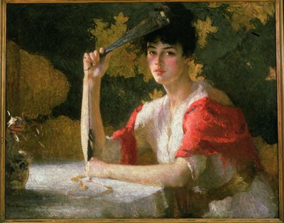 Rojo y dorado de Frank Weston Benson