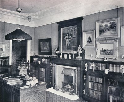 Biblioteca del Capitán Harvey, Hampstead, c. 1903 de Frank William Brookman
