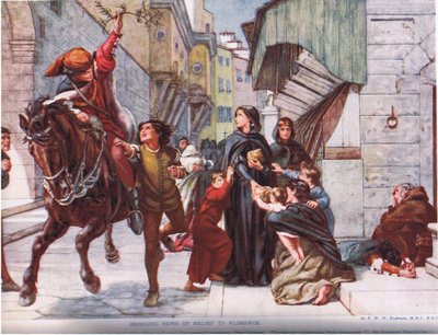 Trayendo noticias de alivio a Florencia, ilustración de 