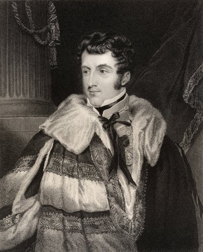 Charles Gordon Lennox, 5º duque de Richmond, grabado por H. Cook de 