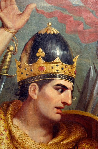 Detalle de la batalla de Hastings de Frank William Wilkin