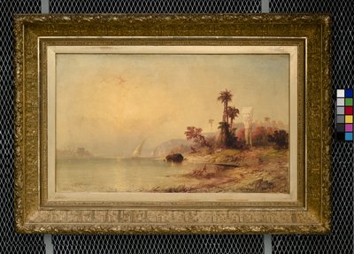 El templo de Filae (óleo sobre lienzo) de Franklin D. Briscoe