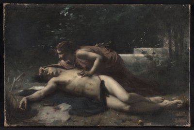 Píramo y Tisbe, hacia 1875 (óleo sobre lienzo) de François Alfred Delobbe