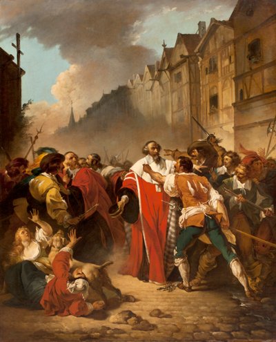 El presidente Mole maltratado por insurgentes, 177879 de François André Vincent