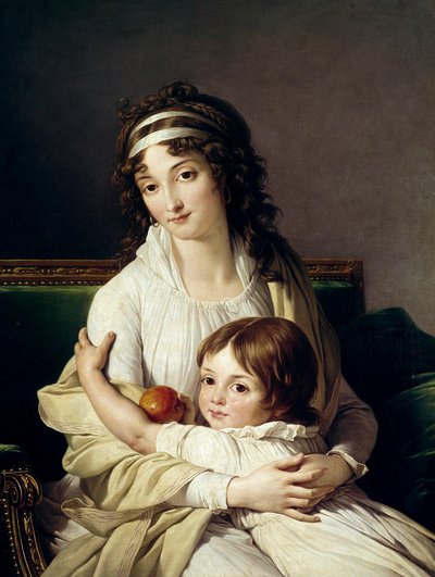 Presunto retrato de Madame Boyer Fonfrede y su hijo Henri (1788-1841) de François André Vincent