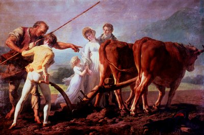 La lección de arado, 1798 de François André Vincent