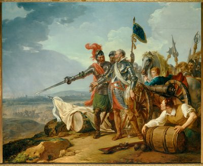 Guerra de Religiones: El rey Enrique IV llevando comida a París en agosto de 1590 de François André Vincent