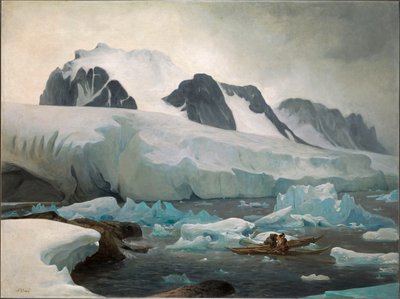 Kayaks esquimales, el beso, 1842 de François August Biard