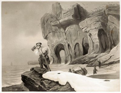 Isla del Oso de Voyages en Scandinavie, en Laponie, au Spitzberg et aux Feroe, pub. 1852 de François Auguste Biard
