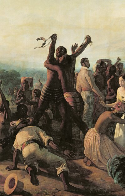 Proclamación de la abolición de la esclavitud en las colonias francesas, 23 de abril de 1848 de François Auguste Biard