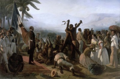 Proclamación de la Abolición de la Esclavitud en las Colonias Francesas, 27 de abril de 1848 de François Auguste Biard