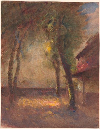 La terraza de la casa Ravier en Morestel de François Auguste Ravier