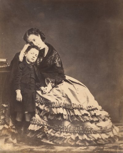 Emperatriz Eugenia y el Príncipe Imperial de François Benjamin Maria Delessert.