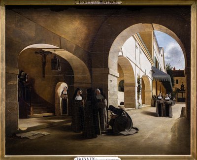 Ave María: interior del convento de Aramont de François Bonvin