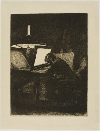 Grabado de François Bonvin de François Bonvin