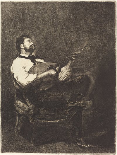 Tocador de guitarra de François Bonvin