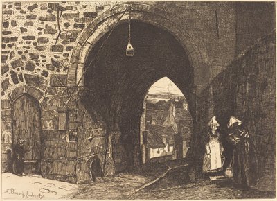 La Puerta de St Malo en Dinan de François Bonvin