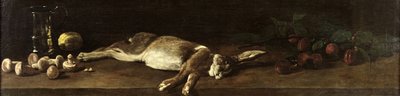 Naturaleza muerta con una liebre, 1863 de François Bonvin