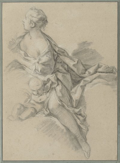Estudio de una mujer (Clytia); estudio preparatorio para 