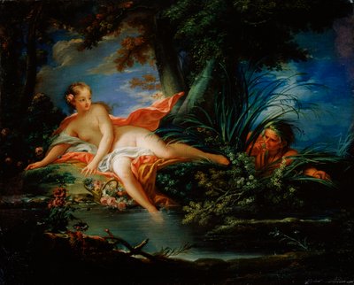 Un bañista asustado, 1736 de François Boucher
