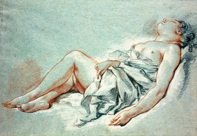 Una niña durmiendo de François Boucher