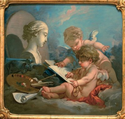 Alegoría de la pintura de François Boucher