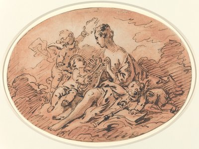 Alegoría de la música de François Boucher