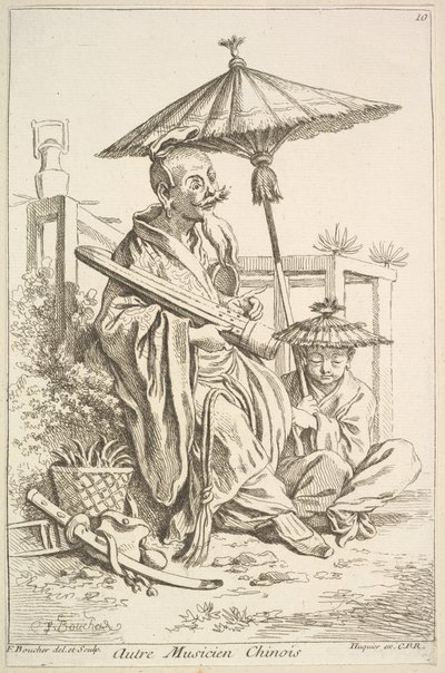 Otro músico chino, 1738-45 de François Boucher