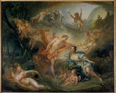 Apolo revelando su deidad al pastor Isse de François Boucher