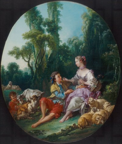 ¿Están pensando en la uva (Pensent-ils au raisin) de François Boucher
