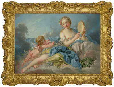 Boucher y estudio - La Musa Erato de François Boucher