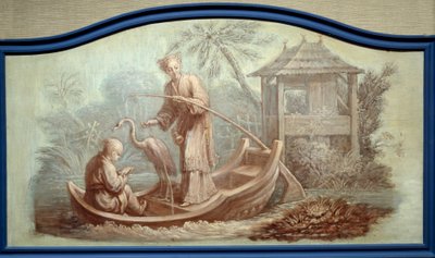 Chinoiserie: Escena de pesca en China de François Boucher