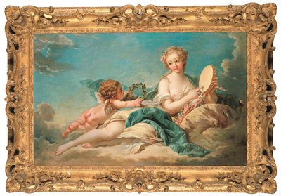 Clio, la musa de la historia y la canción, 1758 de François Boucher