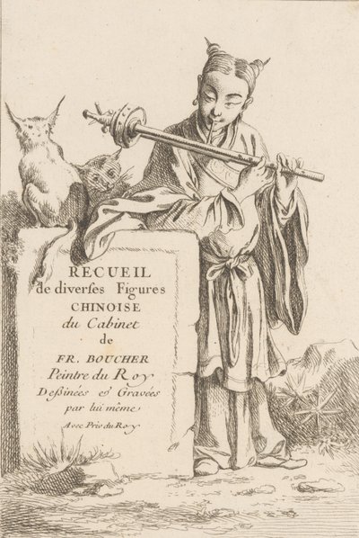 Colección de diversas figuras chinas de François Boucher