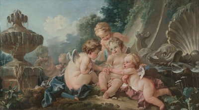 Cupidos en conspiración de François Boucher