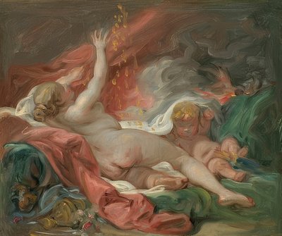 Danaë (Estudio) de François Boucher