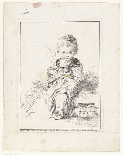 El pequeño deshollinador Le petit Savoyard Cuatro grabados con niños (título de la serie) de François Boucher