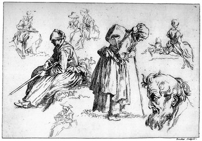 Figuras diversas, c1720-1770 de François Boucher