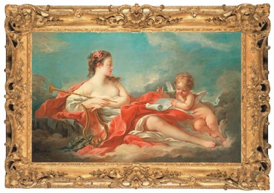Erato, la Musa de la Poesía Amorosa de François Boucher