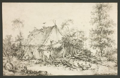 Patio de la granja de François Boucher