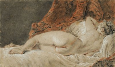 Mujer acostada vista desde atrás, llamada el Sueño de François Boucher