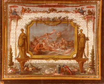 François BOUCHER, Maurice JACQUES - MODELO PARA TAPIZ. Venus sobre las aguas, GOB-28-001 de François Boucher