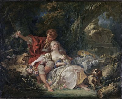 Alemán: Pastor y pastora pastoral de François Boucher