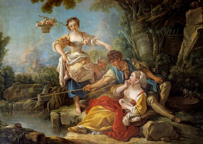 La pesca con caña de François Boucher