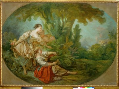 El reclamo, llamado El pájaro atrapado en las redes de François Boucher