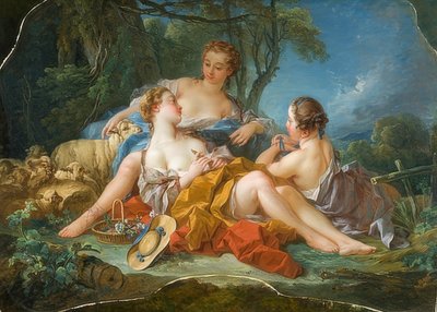 Las confidencias pastorales. Alrededor de 1745 de François Boucher