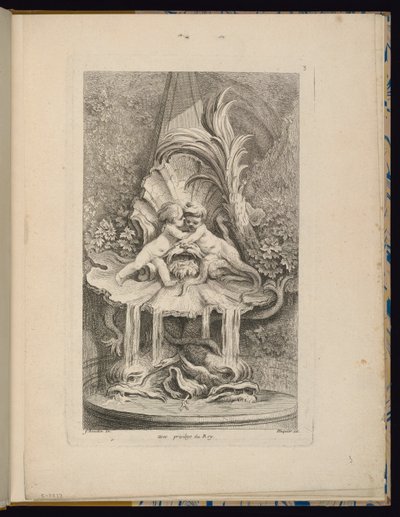 Placa 3, Recueil de Fontaines (Colección de fuentes) de François Boucher