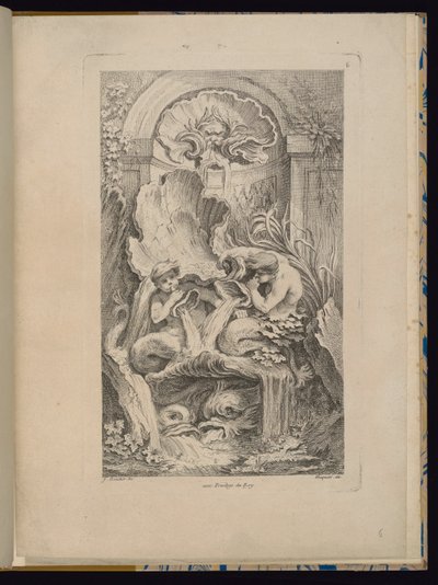 Placa 6, Recueil de Fontaines (Colección de fuentes) de François Boucher