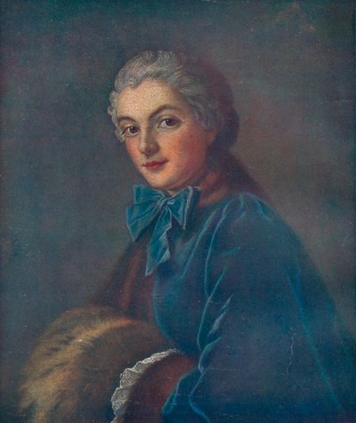 Retrato de una joven, siglo XVIII de François Boucher